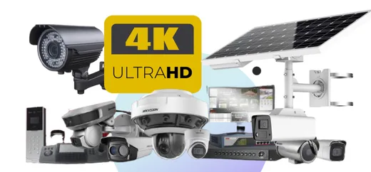 4K CCTV camera range — bullet, dome, ANPR and solar cameras